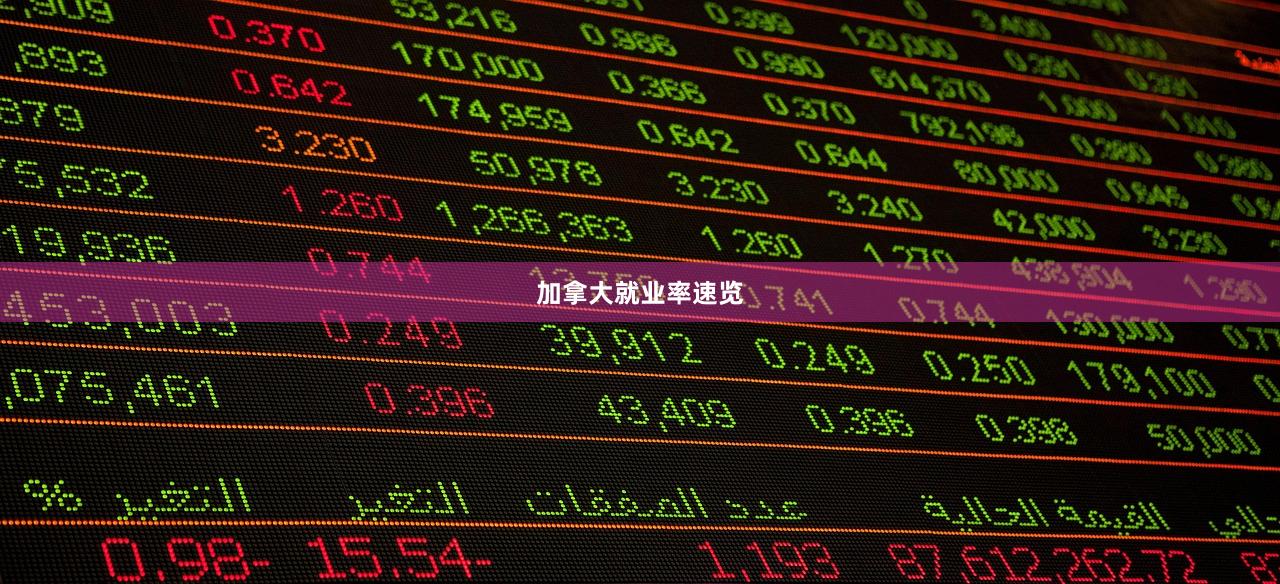 加拿大就业率速览